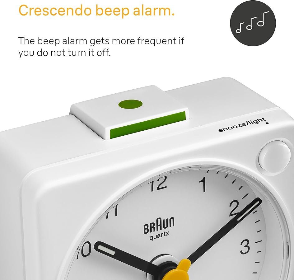 Amazon.com: Braun Classic Travel Analogue Alarm Clock with Snooze