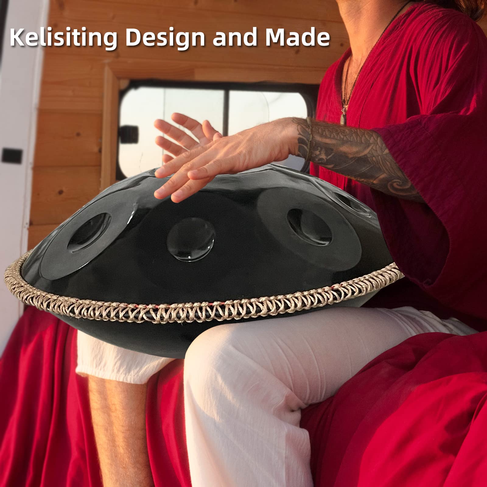 Amazon | ハンドパン 432HZ、10音 22インチ D マイナー ハンド