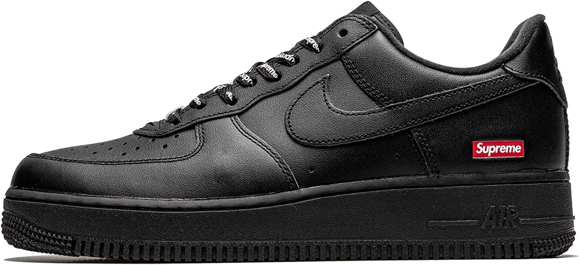 Amazon | Nike Air Force 1 Low Supreme - ミニボックスロゴ ブラック