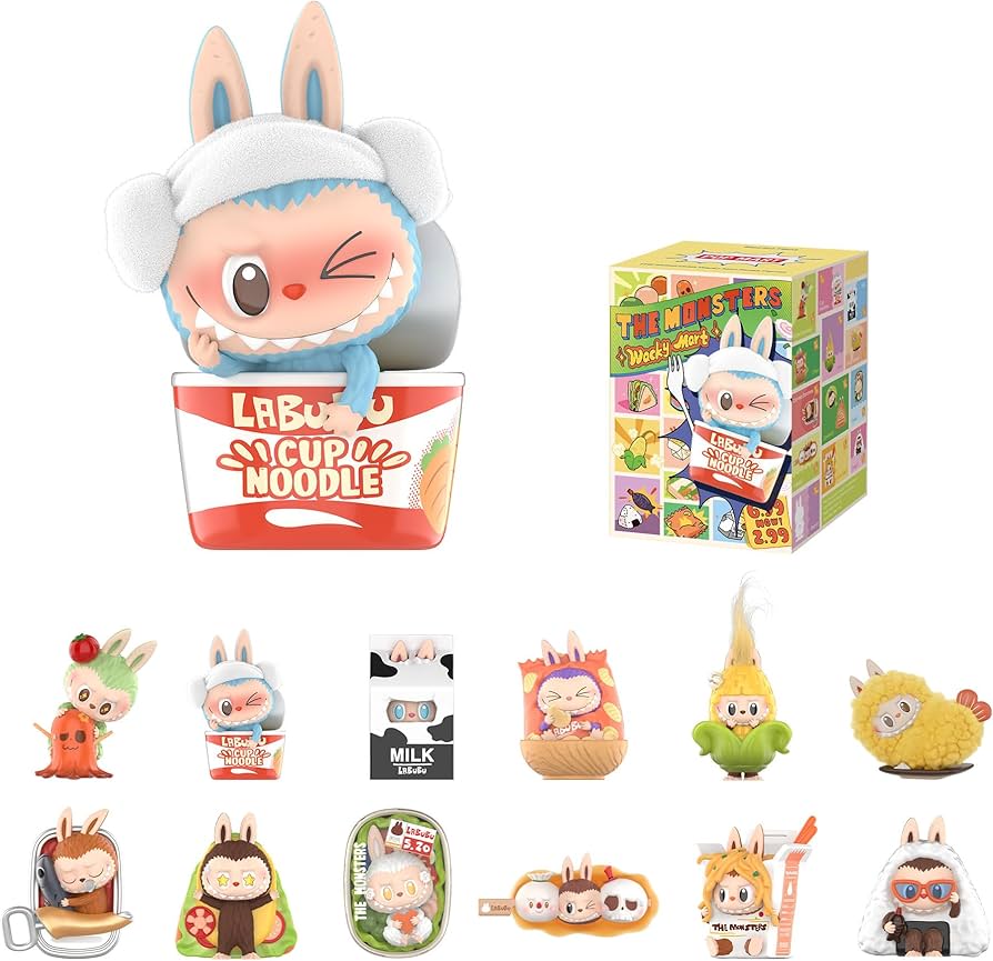 POP MART The Monsters Wacky Mart Series Figures, LABUBU Blind Box