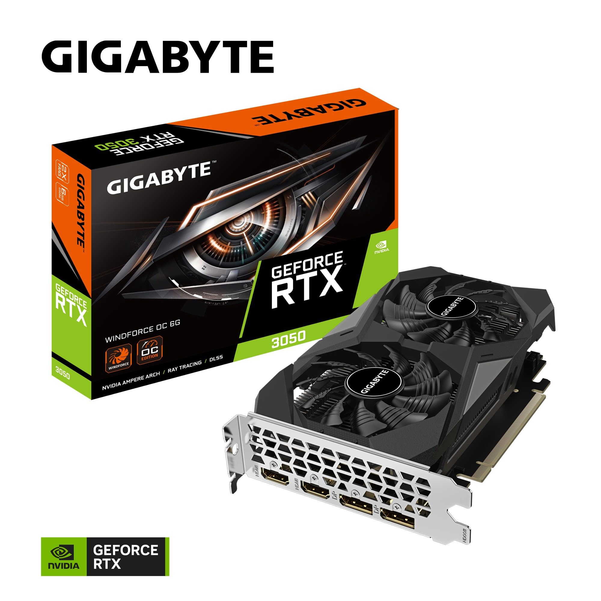 Amazon.com: Gigabyte GeForce RTX 3050 WINDFORCE OC 6G NVIDIA 6 GB