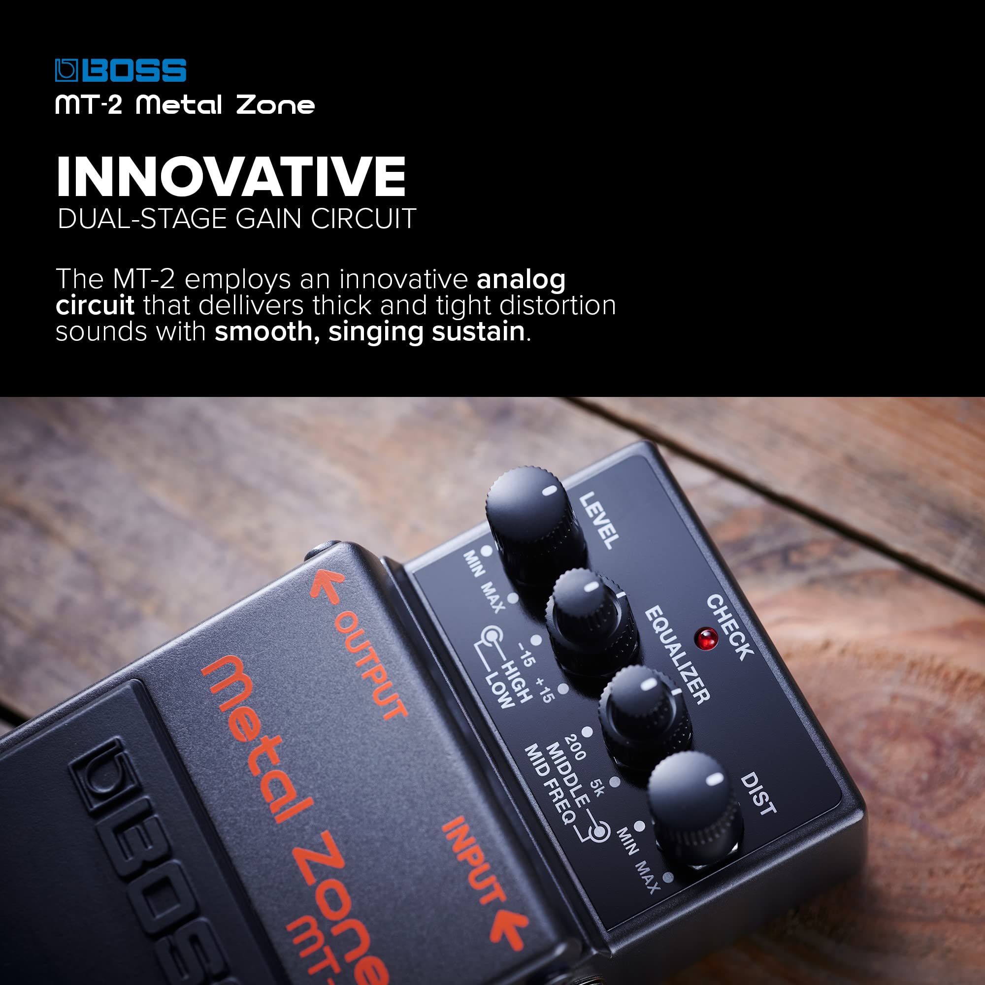 Amazon.com: Boss MT-2 Metal Zone Distortion Guitar Pedal : Musical