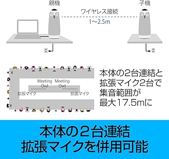 Amazon.co.jp: ソースネクスト ｜Meeting Owl 3 拡張マイク EXM100