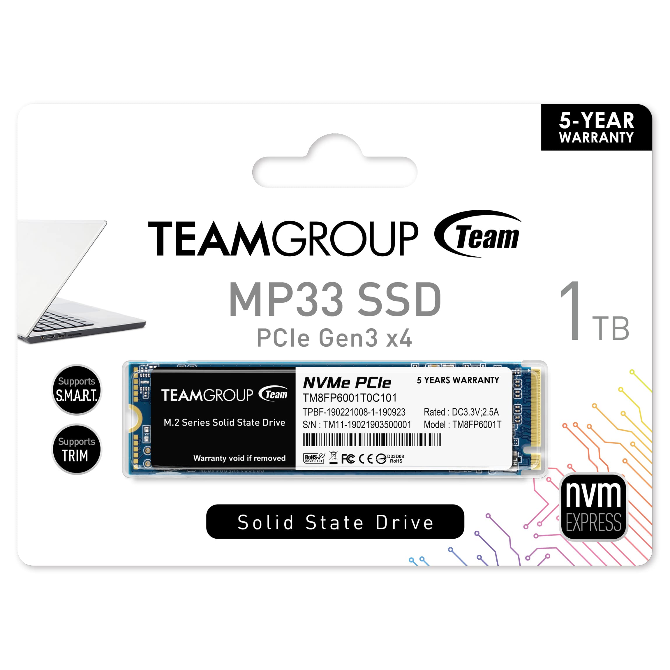 Amazon | TEAMGROUP(チームグループ) MP33 1TB SLC キャッシュ 3D NAND