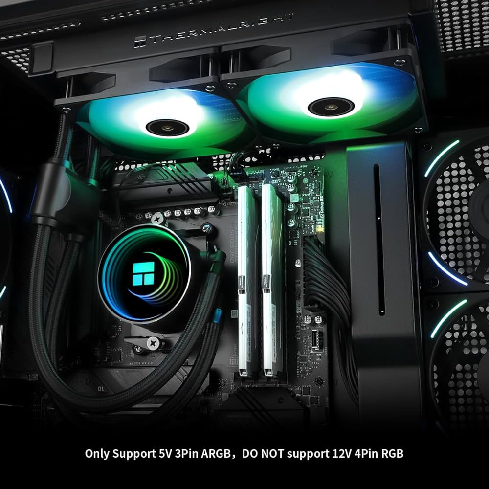 Amazon.co.jp: Thermalright Frozen Notte 240 BLACK ARGB V2 水冷CPU