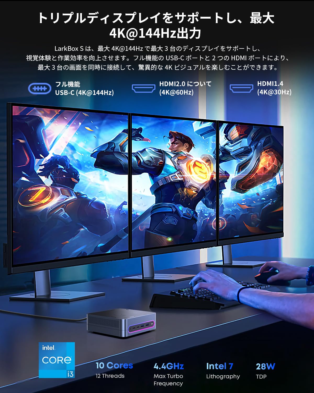 Amazon.co.jp: CHUWI LarkBox S 2024 Windows11ミニPCi3-1220P 16GB+