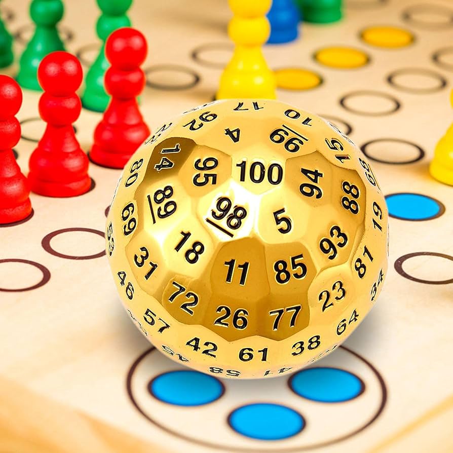 Amazon | 金属多面体ダイス100面ダイス 100面サイコロ 、亜鉛合金金属