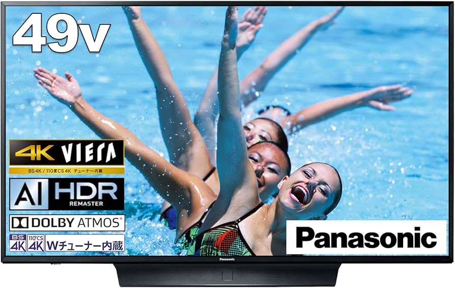 Amazon | パナソニック 49V型 4Kダブルチューナー内蔵 液晶 テレビ