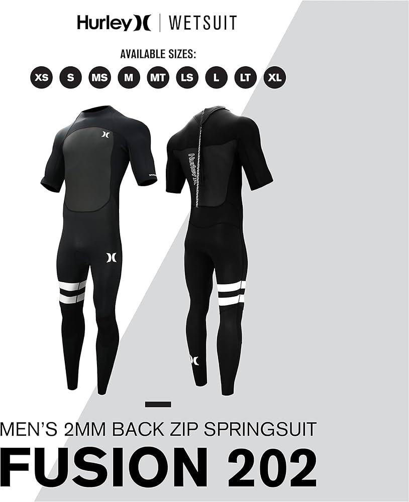 Amazon.com: Hurley Mens Wetsuit - Fusion 202 2/2MM Short Sleeve