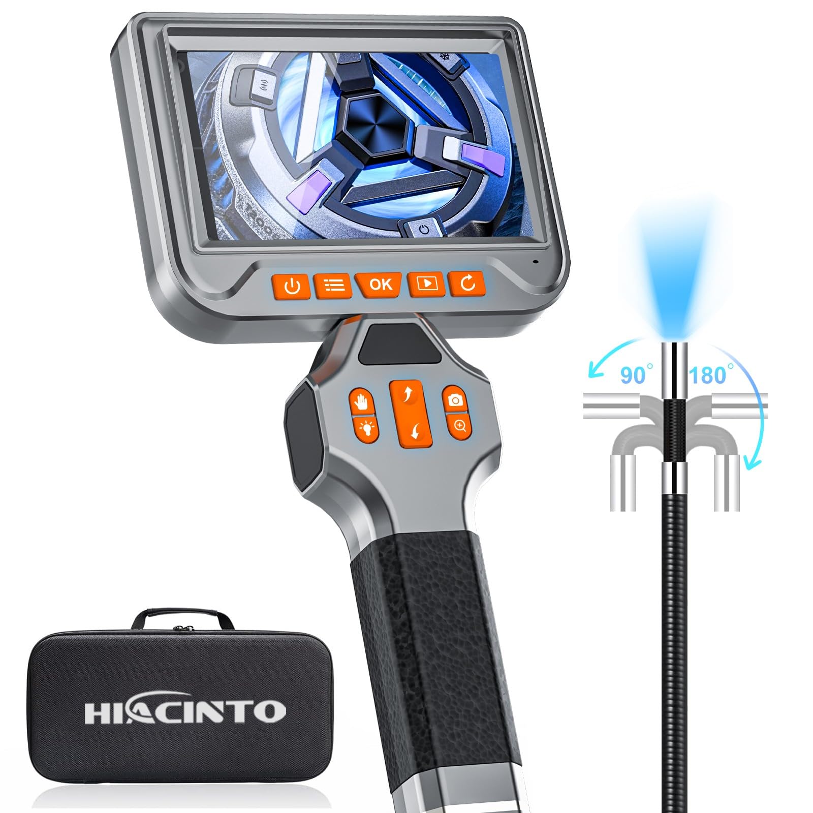 Amazon.co.jp: Hiacinto 電動回転 ファイバースコープ 先端可動式