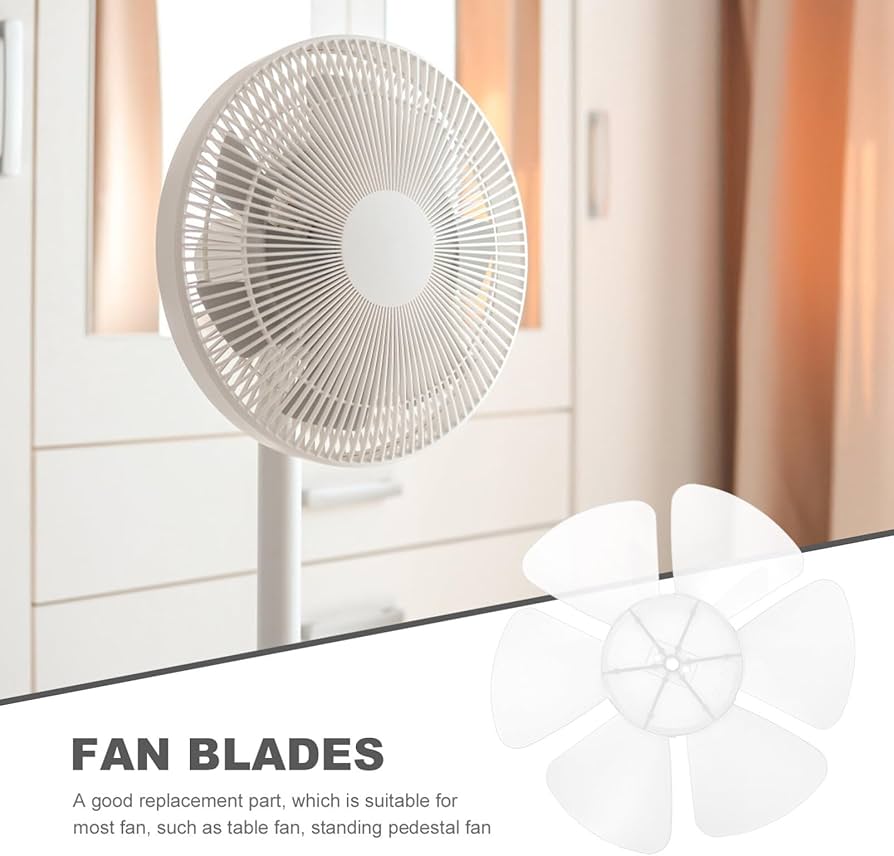 Amazon | PRETYZOOM 扇風機 交換用 羽根 6枚 白 プラスチック 10インチ