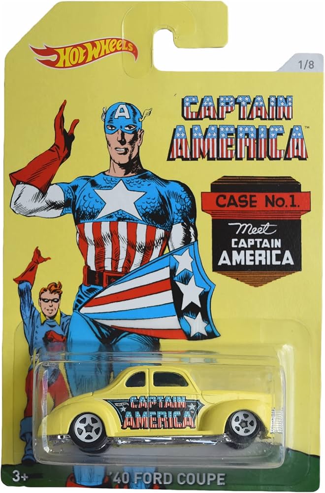 Amazon.com: Hot Wheels '40 Ford Coupe, [Yellow] Captain America 1