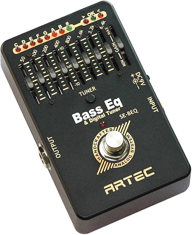 Amazon | ARTEC エフェクター ベース用 チューナー付 8バンド