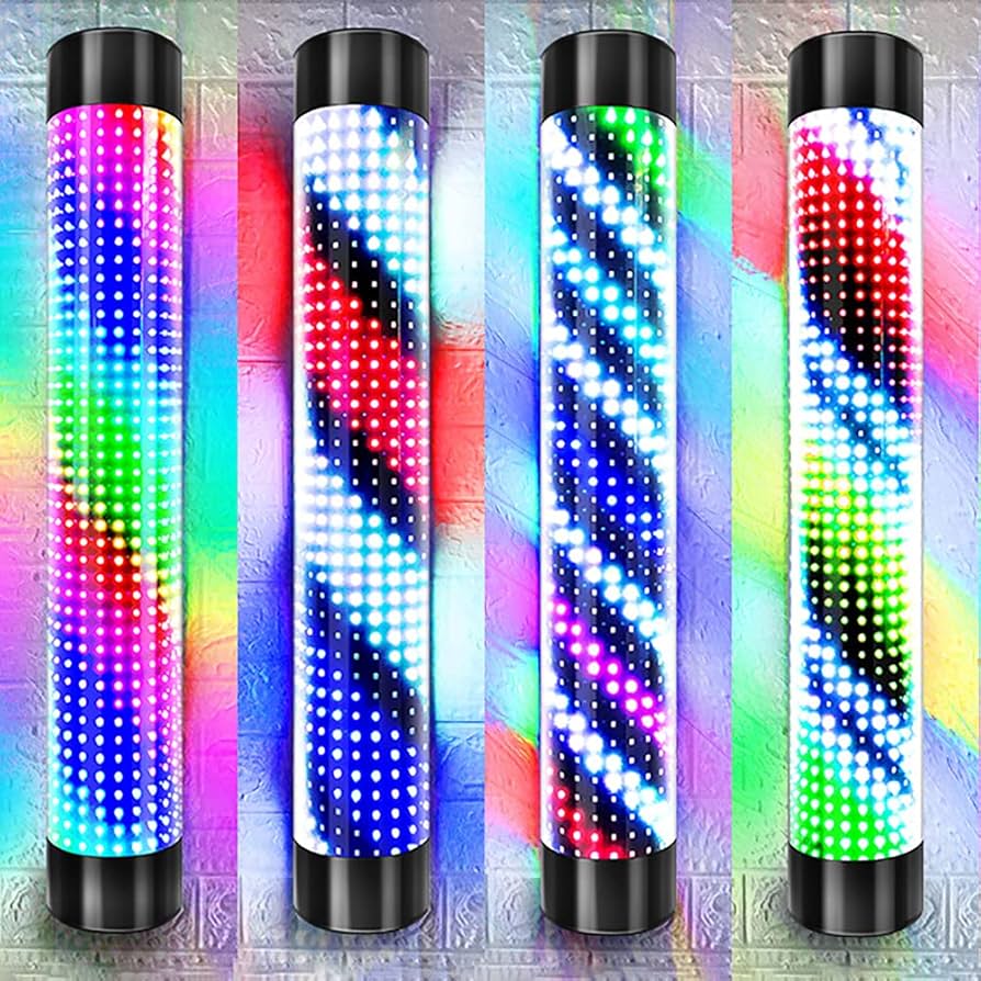 Amazon.co.jp: サインポール 理容 屋外，高輝度フルカラーLED