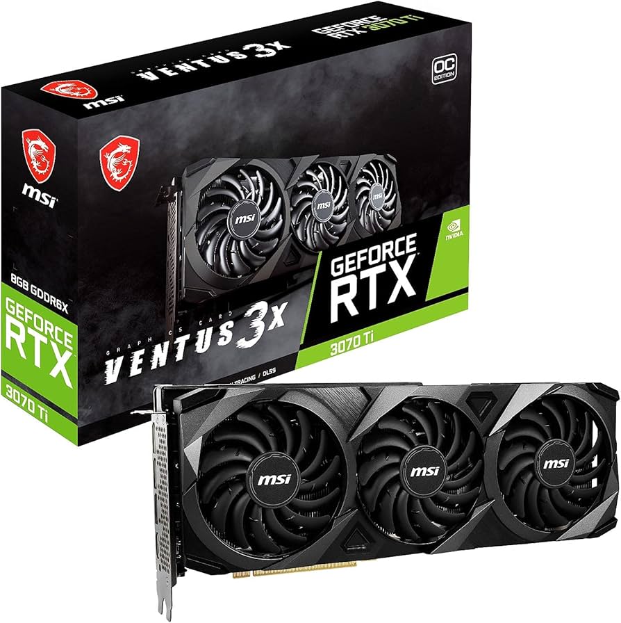 Amazon.com: MSI Gaming GeForce RTX 3070 Ti 8GB GDRR6X Ventus 3X