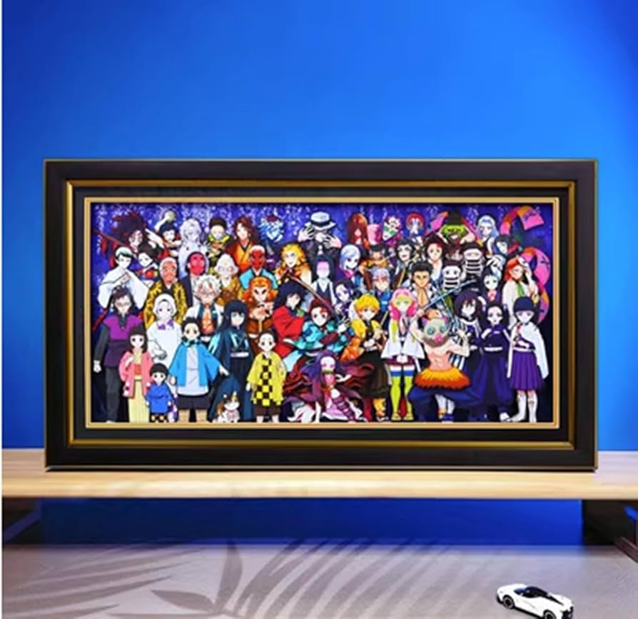 Amazon.co.jp: 鬼滅の刃 全員アニメ額縁 装飾画 飾り絵 アニメ 人物