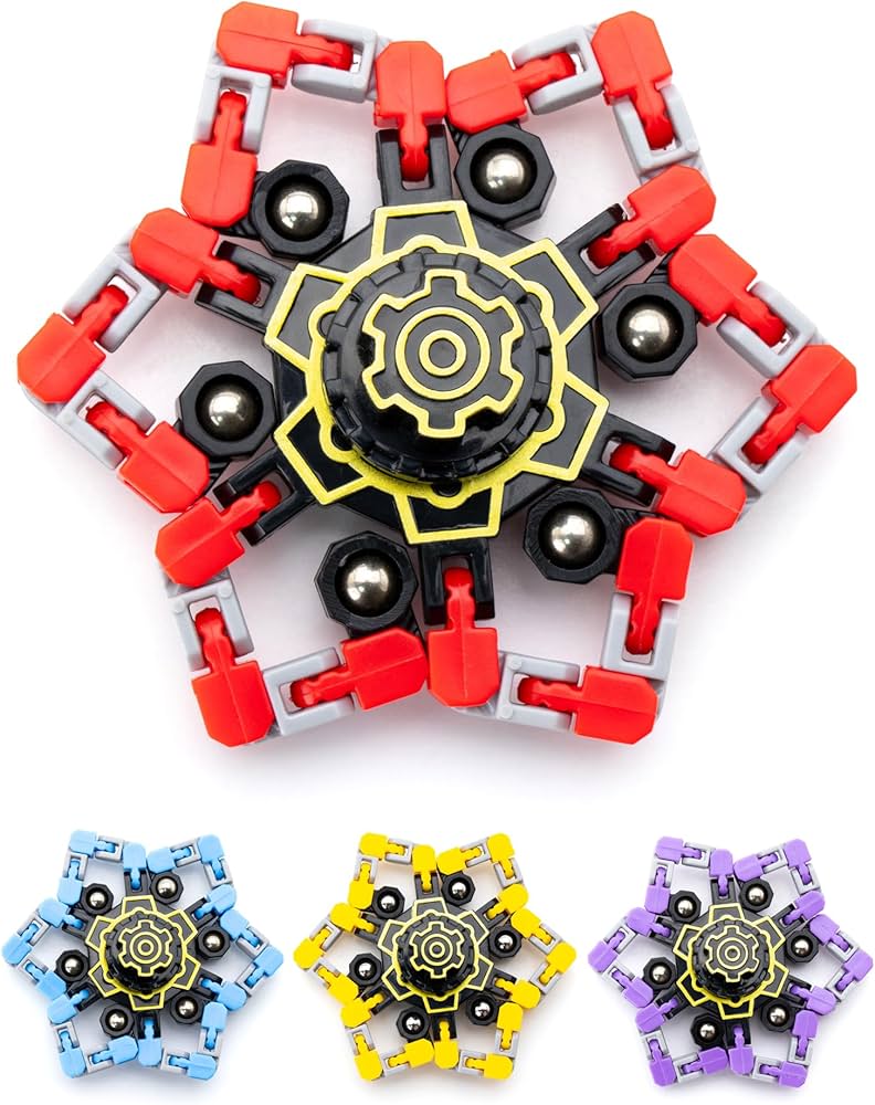 Amazon | October1st ハンドスピナー 4ピース セット変形可能 指先