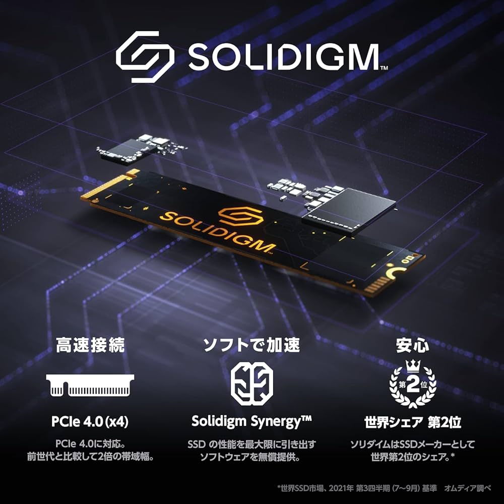 Amazon.co.jp: ソリダイム Solidigm 内蔵 SSD P41 Plus 読込速度