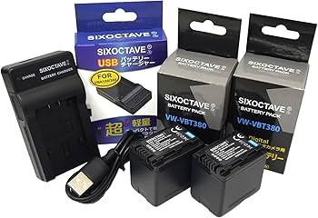 Amazon | str VW-VBT380-K VW-VBT380 パナソニック 互換バッテリー 2個