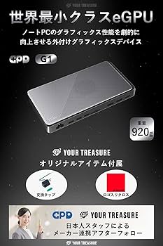Amazon | 【オリジナルセット品付属】GPD G1 2024 世界最軽量級外付け