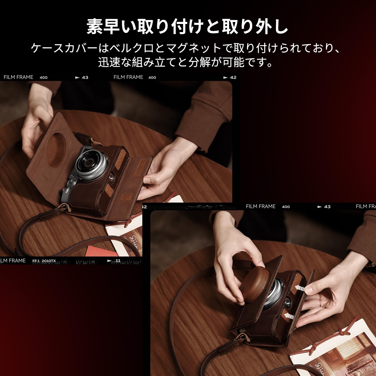 Amazon.co.jp: SmallRig 富士フイルム対応 X100VI用 レザーケース