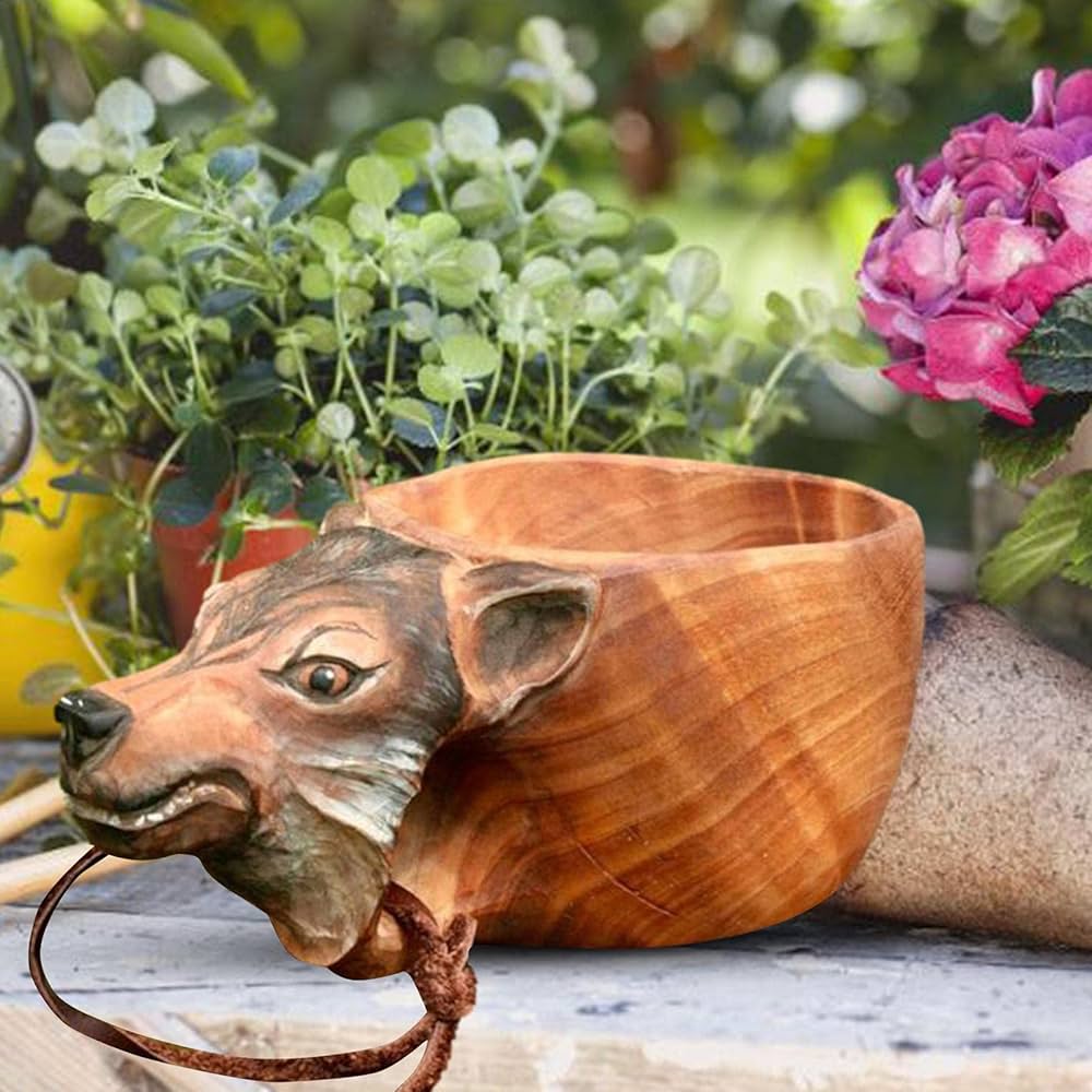 Amazon.co.jp: ククサカップ 木製カップ ククサ 手彫り マグカップ