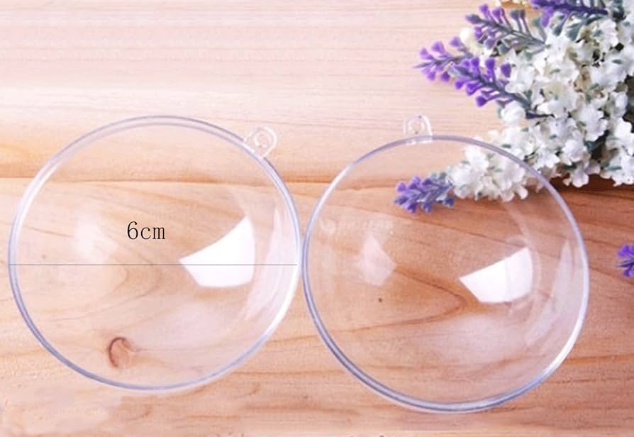 Amazon.co.jp: SSORA 透明 中空 ボール アクリル 球 プラスチック