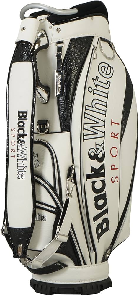 Amazon | ブラック＆ホワイト(Black＆White) キャディバッグ 9.5型 46