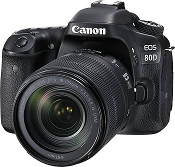 Amazon.com : Canon EOS 80D Digital SLR Kit with EF-S 18-135mm f