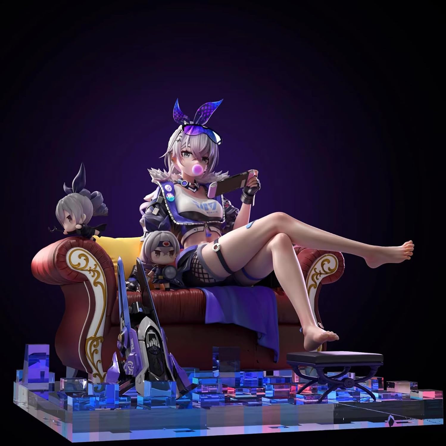 Amazon.co.jp: 銀狼 ぎんろう フィギュア 1/6スケール 塗装済み完成品