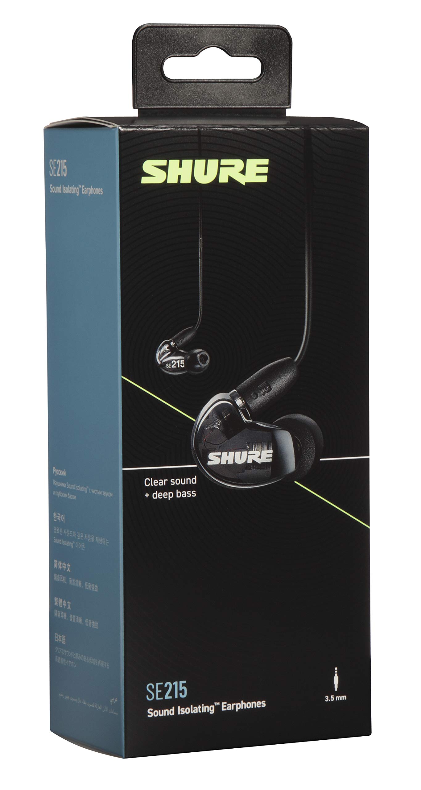 Amazon.co.jp: Shure SE215 遮音イヤホン 3.5mmケーブル リモコンと