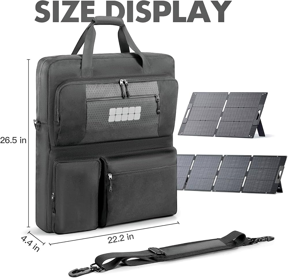 Amazon | LICHIFITソーラーパネル収納バッグ For EF ECOFLOW 110W/160W