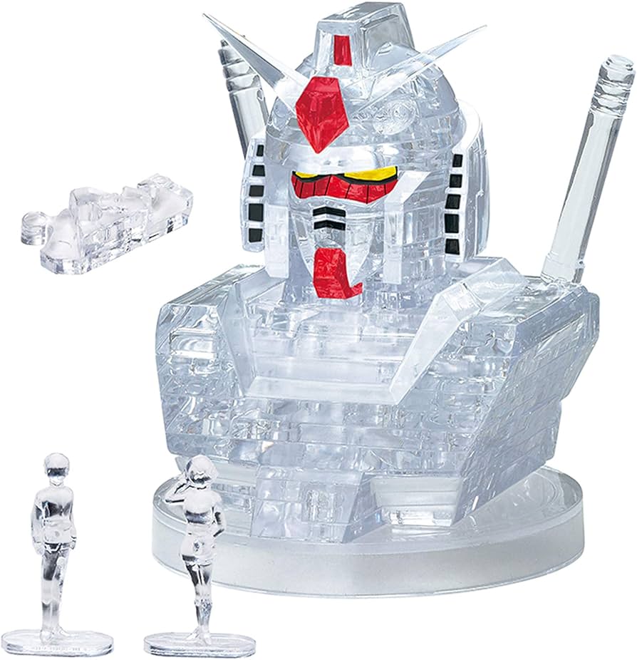 Amazon.com: 55 piece Crystal puzzle Gundam clear : Toys & Games