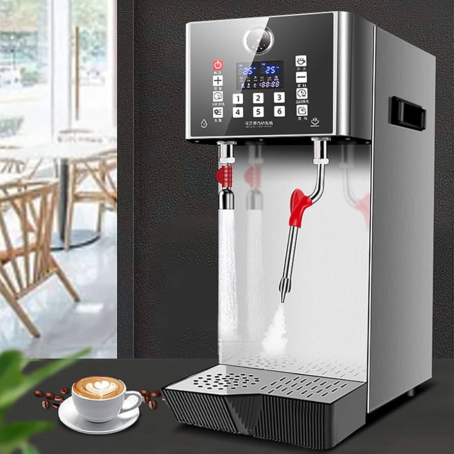 Amazon | 業務用スチームミルク泡立て器 4 IN 1 ミルクスチーマー