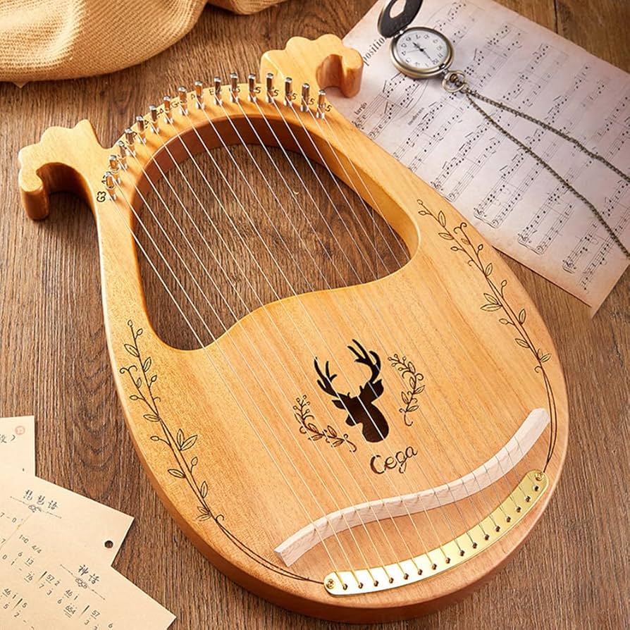 Amazon | ライアー ハープ 16弦 19弦 木製竪琴 初心者 セット ハープ