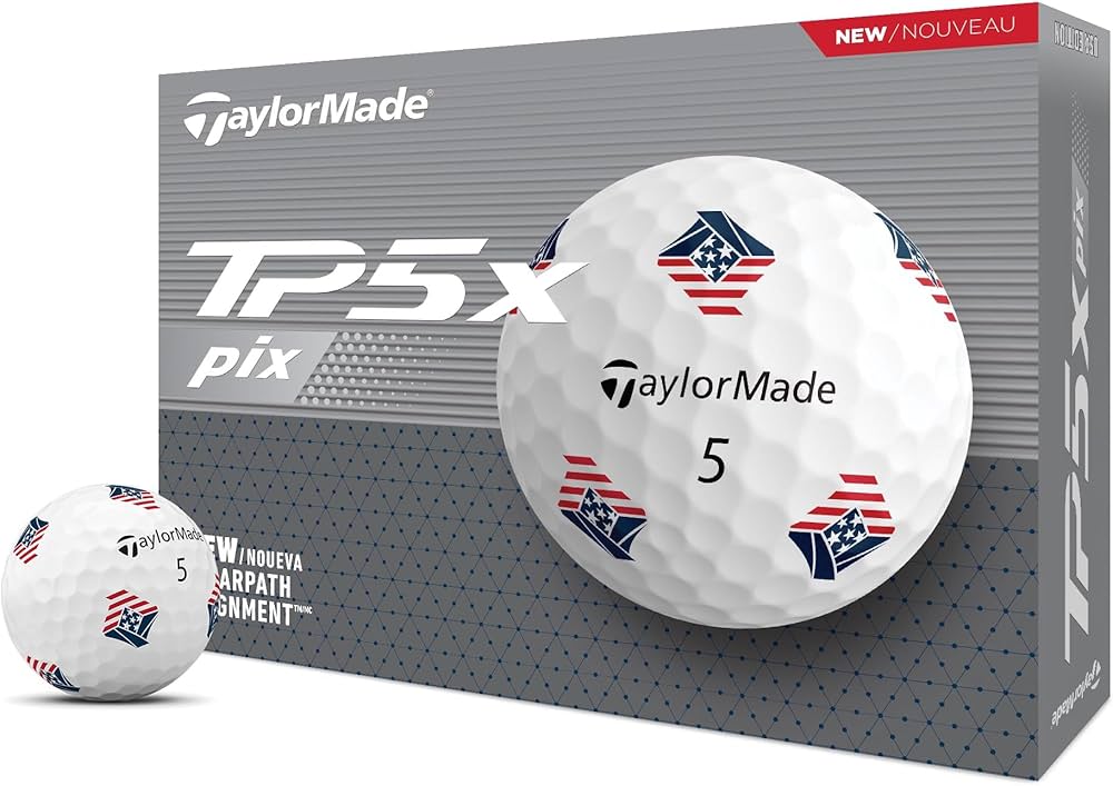 Amazon.co.jp: TaylorMade Golf 2024 TP5X PIX3.0 USA 1ダースボール