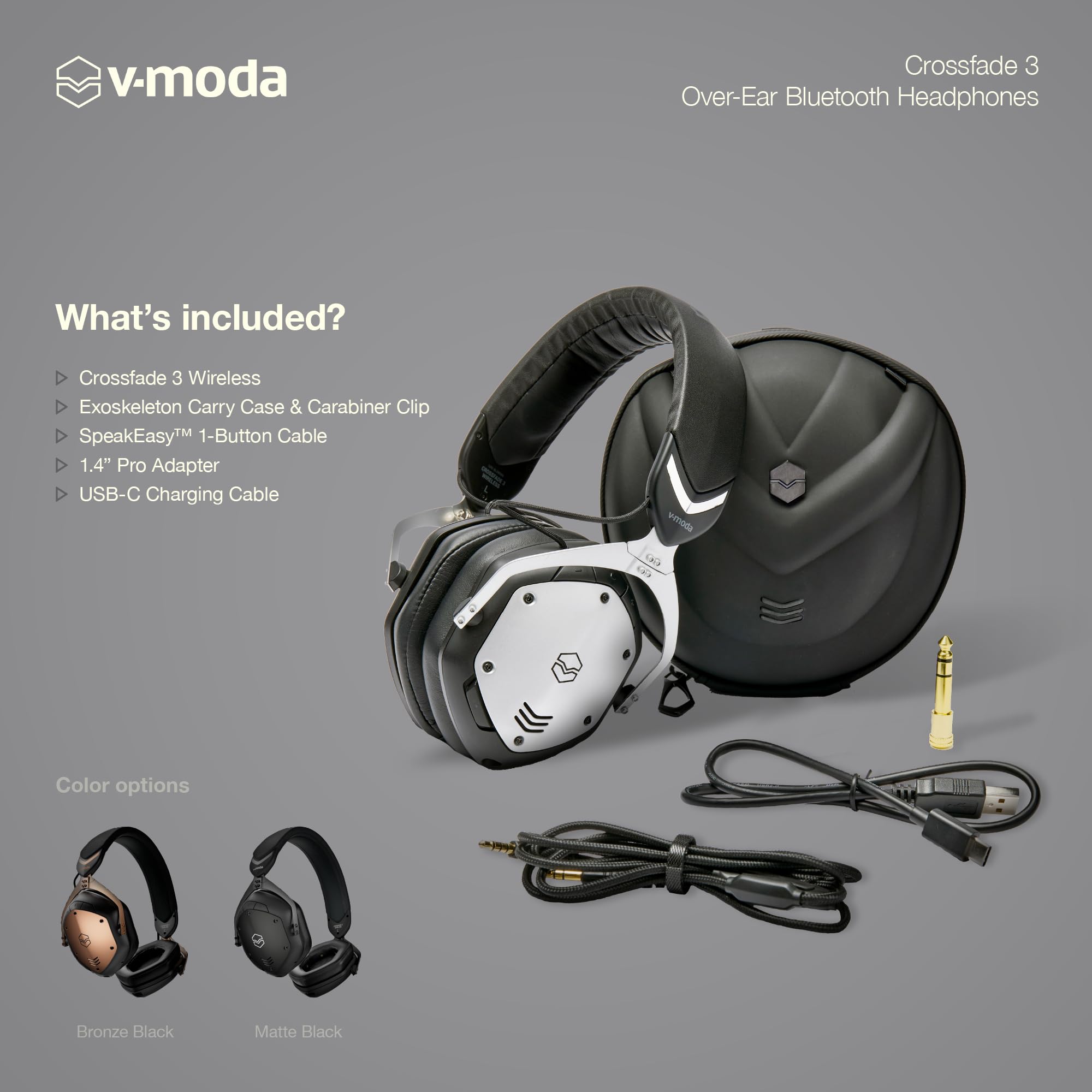 Amazon.co.jp: V-MODA Crossfade 3 Wireless XFBT3-GNBK Bluetooth