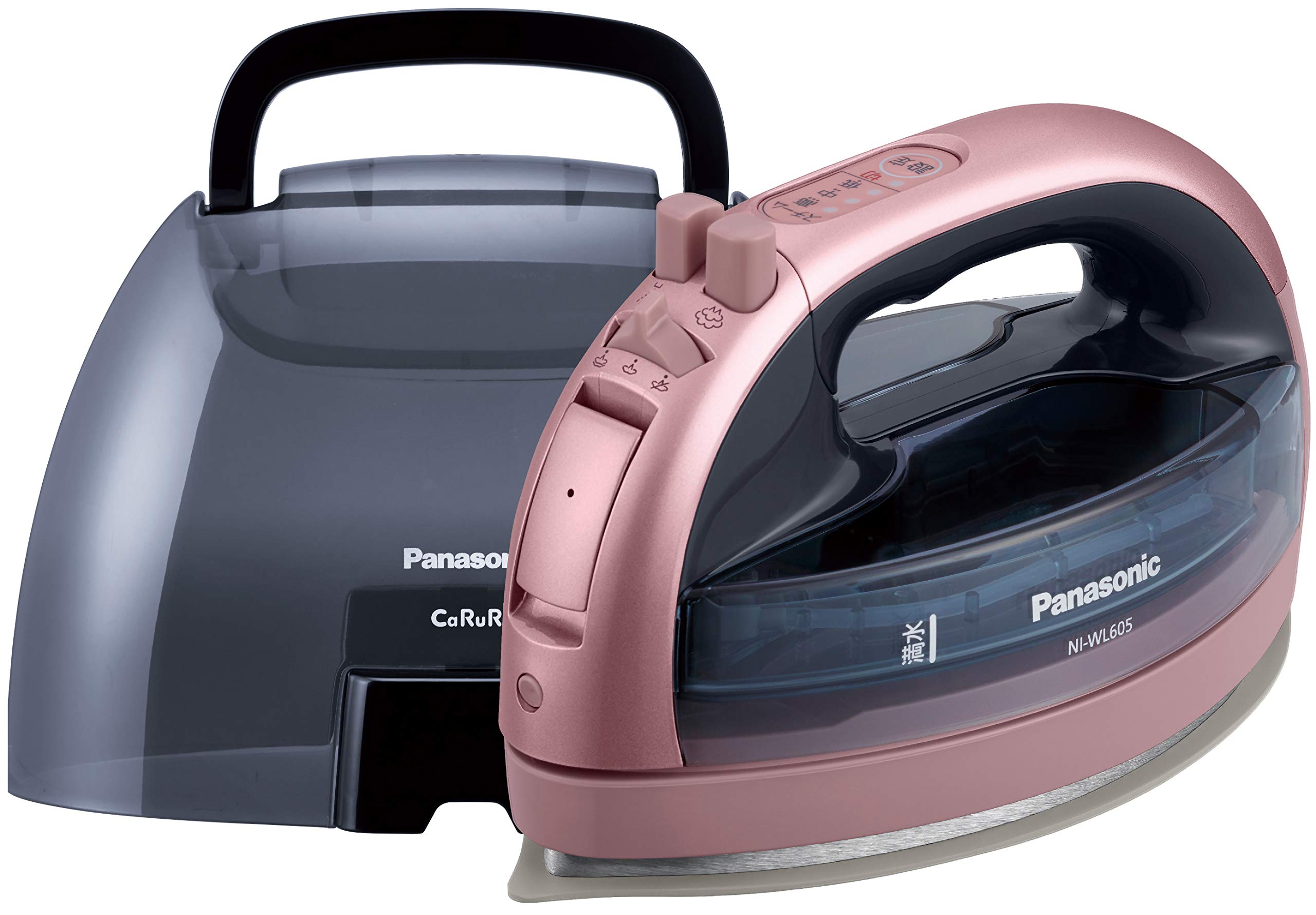 Amazon | パナソニック コードレススチームWヘッドアイロン ピンク NI