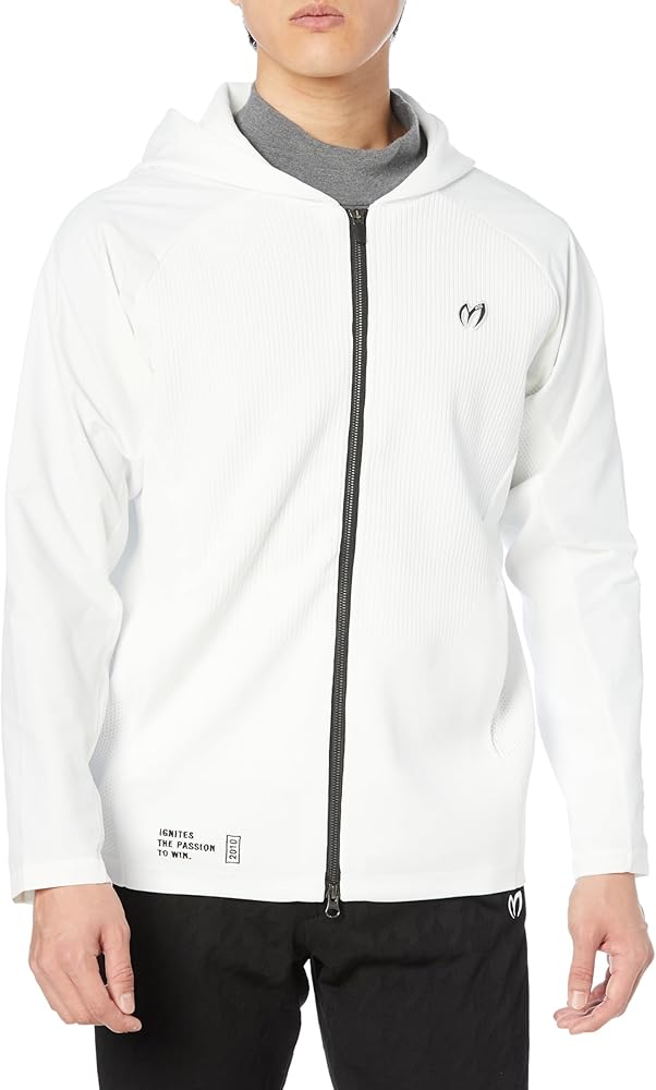 Amazon | [マスターバニー] メンズ フルジップニットパーカー (Mロゴ