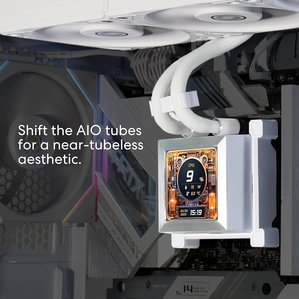 Amazon | LIANLI 簡易水冷キット HydroShift LCD 360S White 120mm