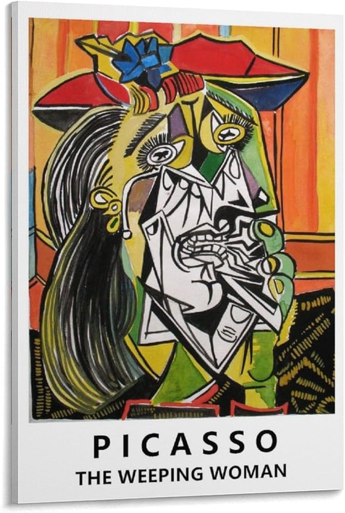 Amazon.co.jp: パブロ・ピカソ(Pablo Picasso) 名作 泣く女 プリント