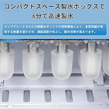 Amazon.co.jp: 製氷機 製氷機家庭用 1.6L水タンク小型高速製氷機