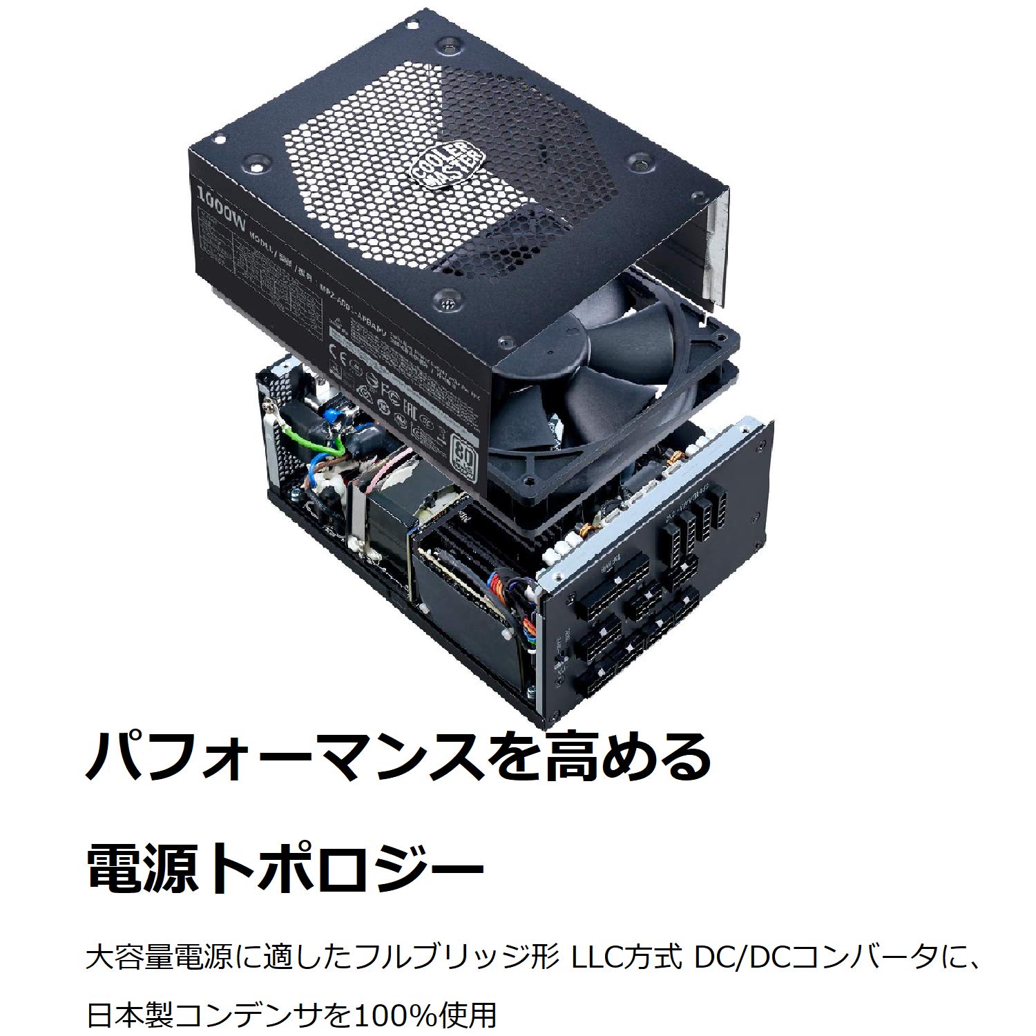 Amazon | Cooler Master V1000 Platinum 1000W PC電源ユニット MPZ