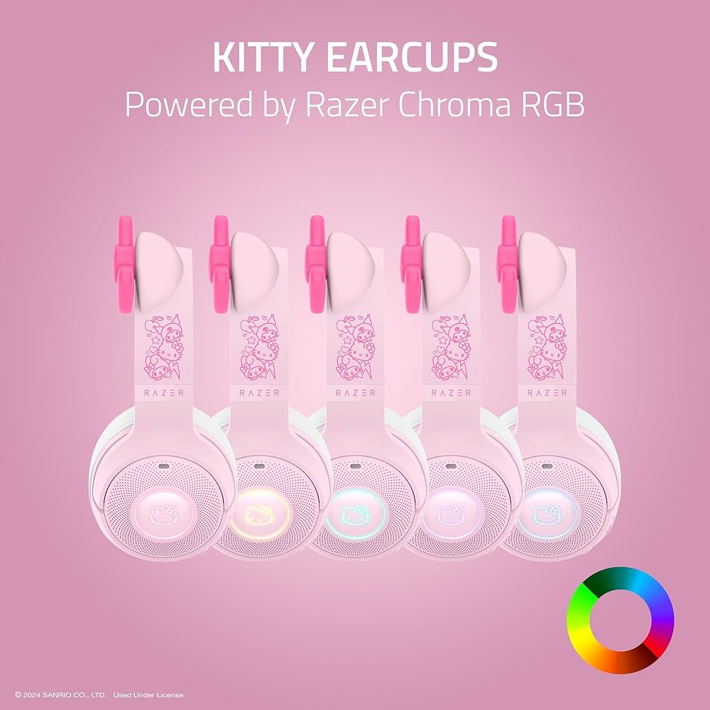 Amazon.com: Razer Kraken Kitty V2 BT Wireless RGB Headset: Chroma