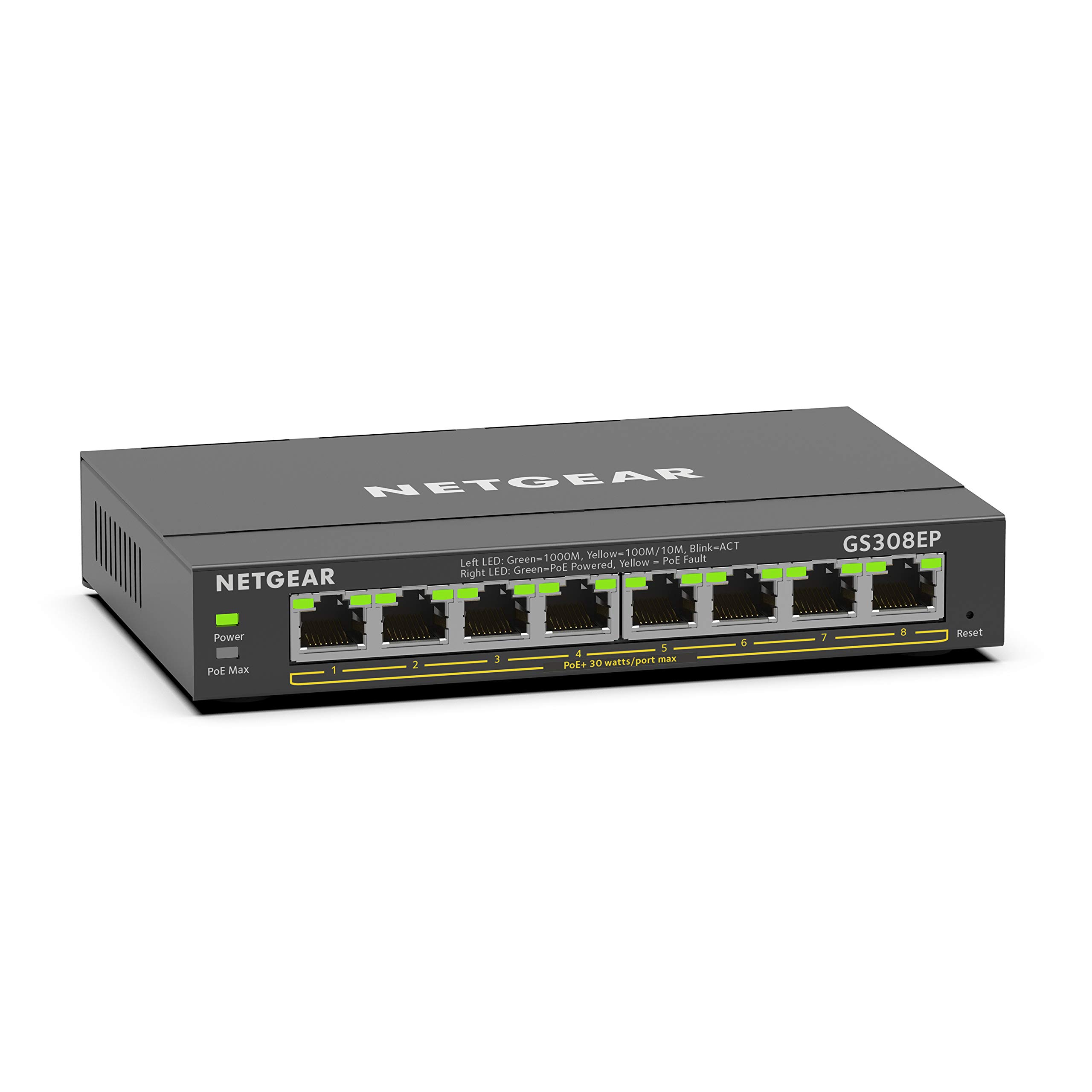 Amazon.com: NETGEAR 8 Port PoE Gigabit Ethernet Easy Smart Managed