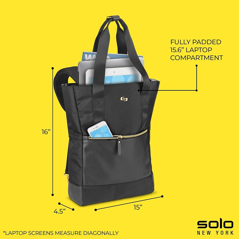 Amazon.com: Solo New York Travel Laptop Backpack Tote for Women