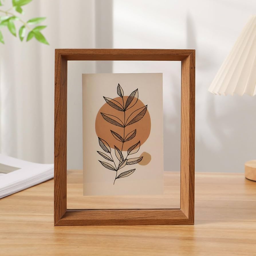 Amazon.co.jp: フローティングガラスフレーム、ポストカードフレーム