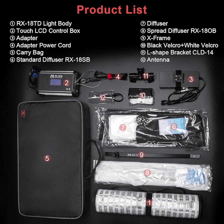 Amazon | FALCONEYES RX-18TDセット品 折り畳み式ロールフレックスLED