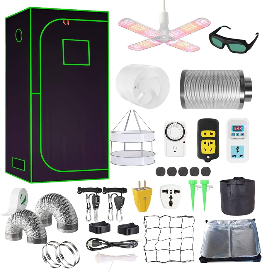 Amazon.com: 3.3x3.3FT Grow Tent Kit, Complete High Reflective