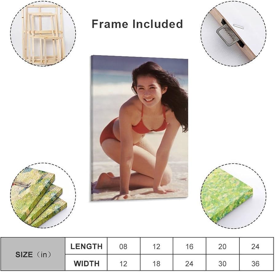 Amazon.co.jp: 古手川祐子 女優ポスター 壁飾り キャンバス 印刷